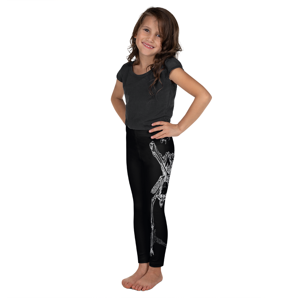 Kids CONTORTURE Leggings: Boney White