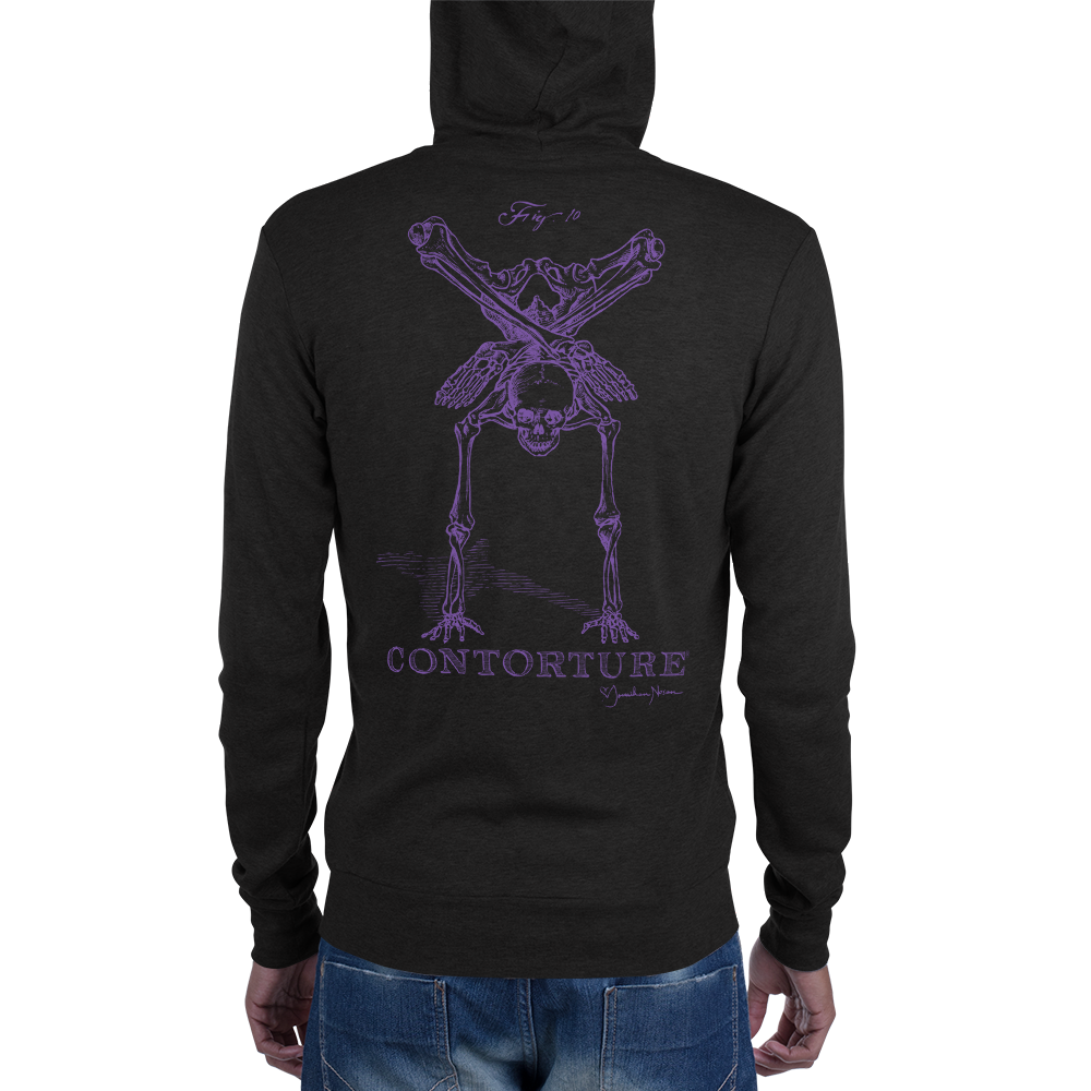 GenderNonSpecific ZIPadeedooda Hoodie: BlackSabbathPurple