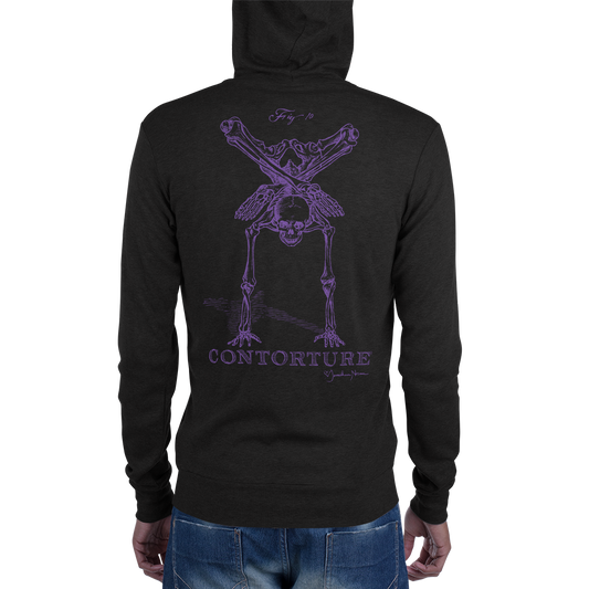 GenderNonSpecific ZIPadeedooda Hoodie: BlackSabbathPurple