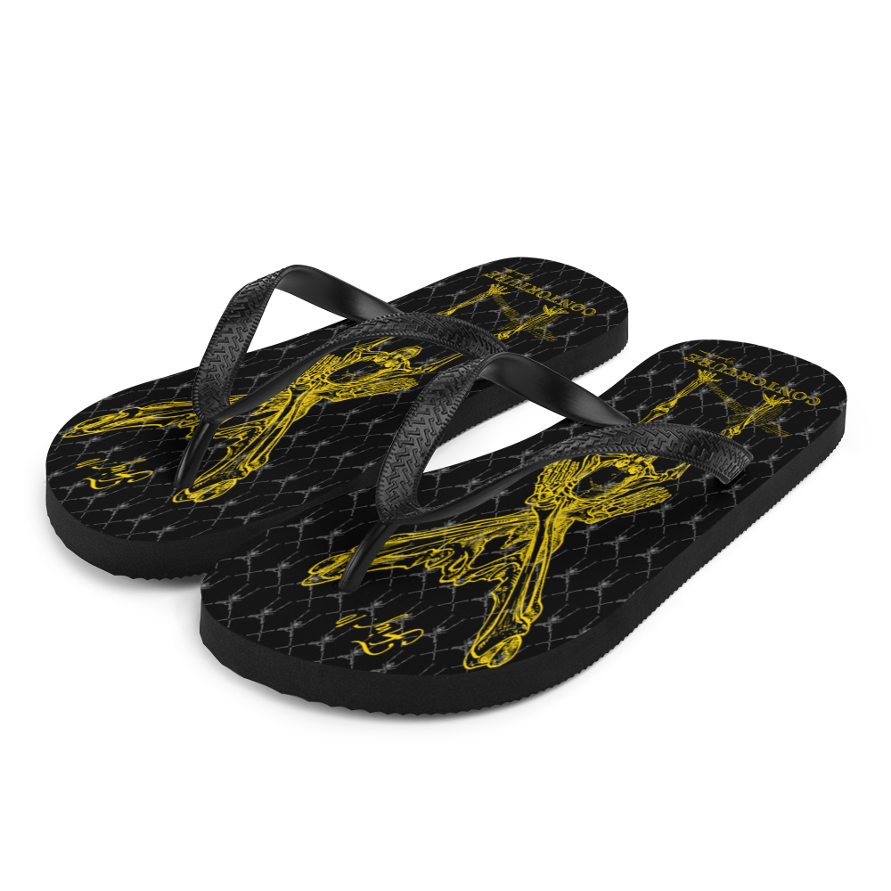 Contortion Flip-Flops: Contorture Solid Gold