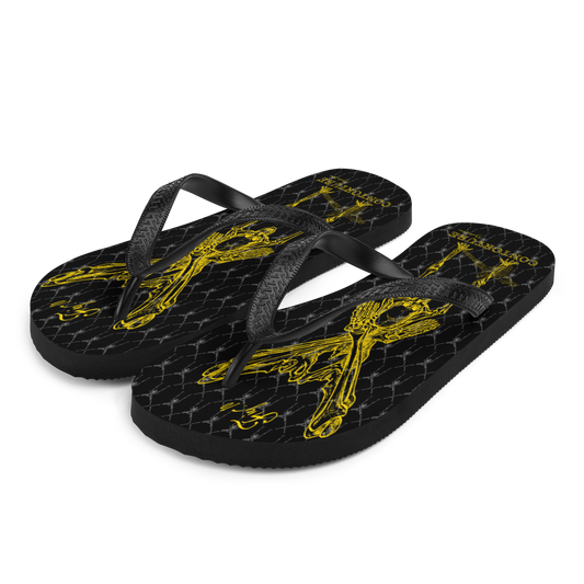 Contortion Flip-Flops: Contorture Solid Gold