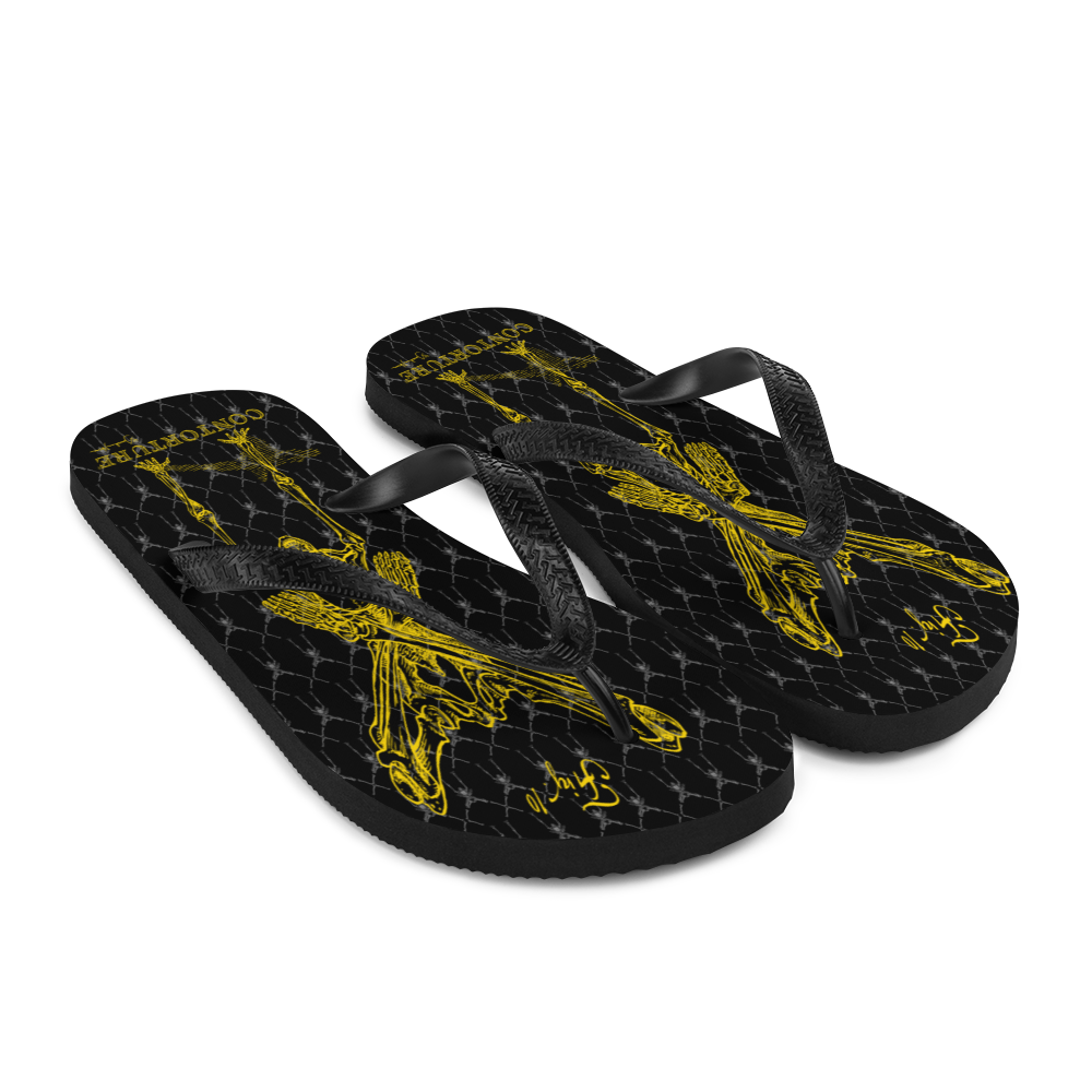 Contortion Flip-Flops: Contorture Solid Gold