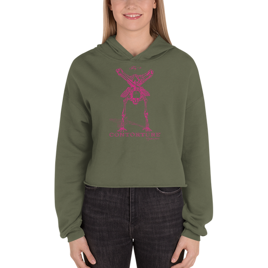 Cropped CONTORTURE Hoodie: Pinky