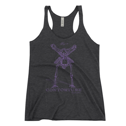 EuroWomen's Racerback Tank: Black Sabbath Purple