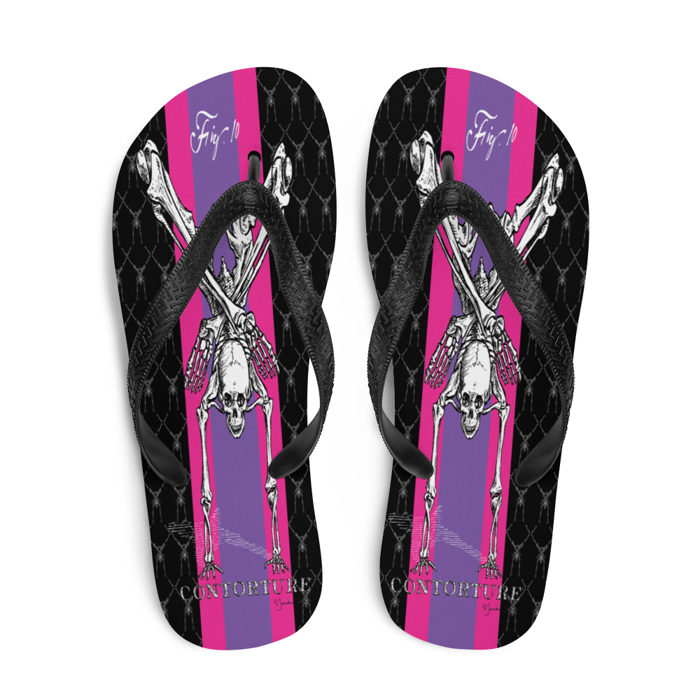 Contortion Flip-Flops: Contorture Super Stripe!