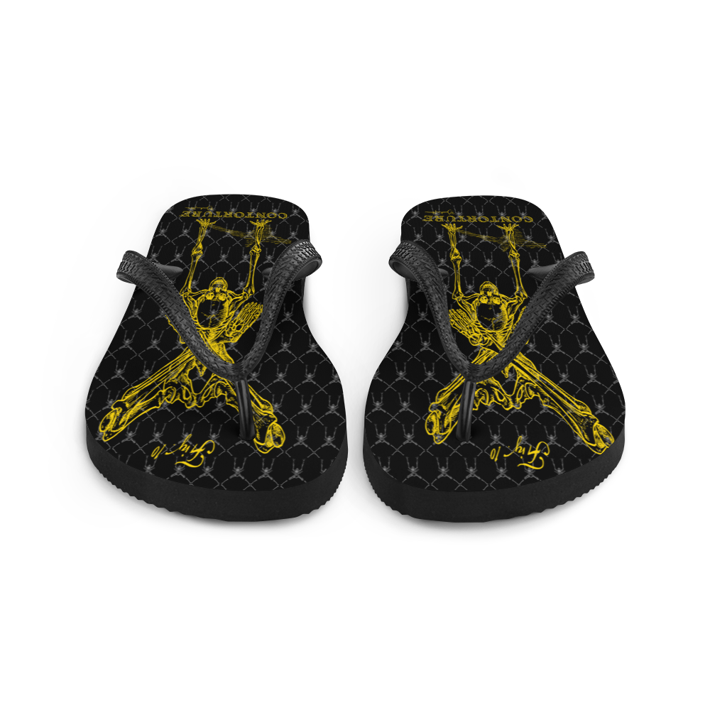 Contortion Flip-Flops: Contorture Solid Gold