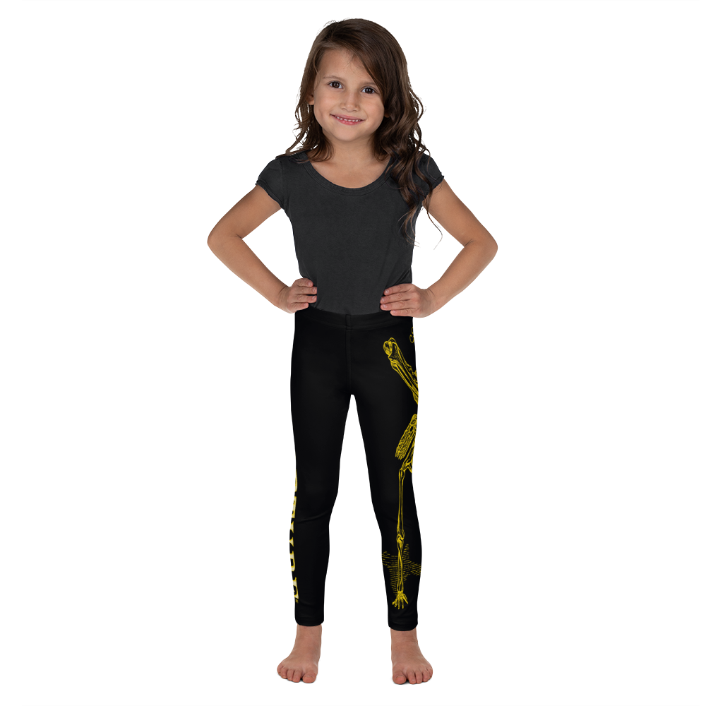 Kids CONTORTURE Leggings: Solid Gold