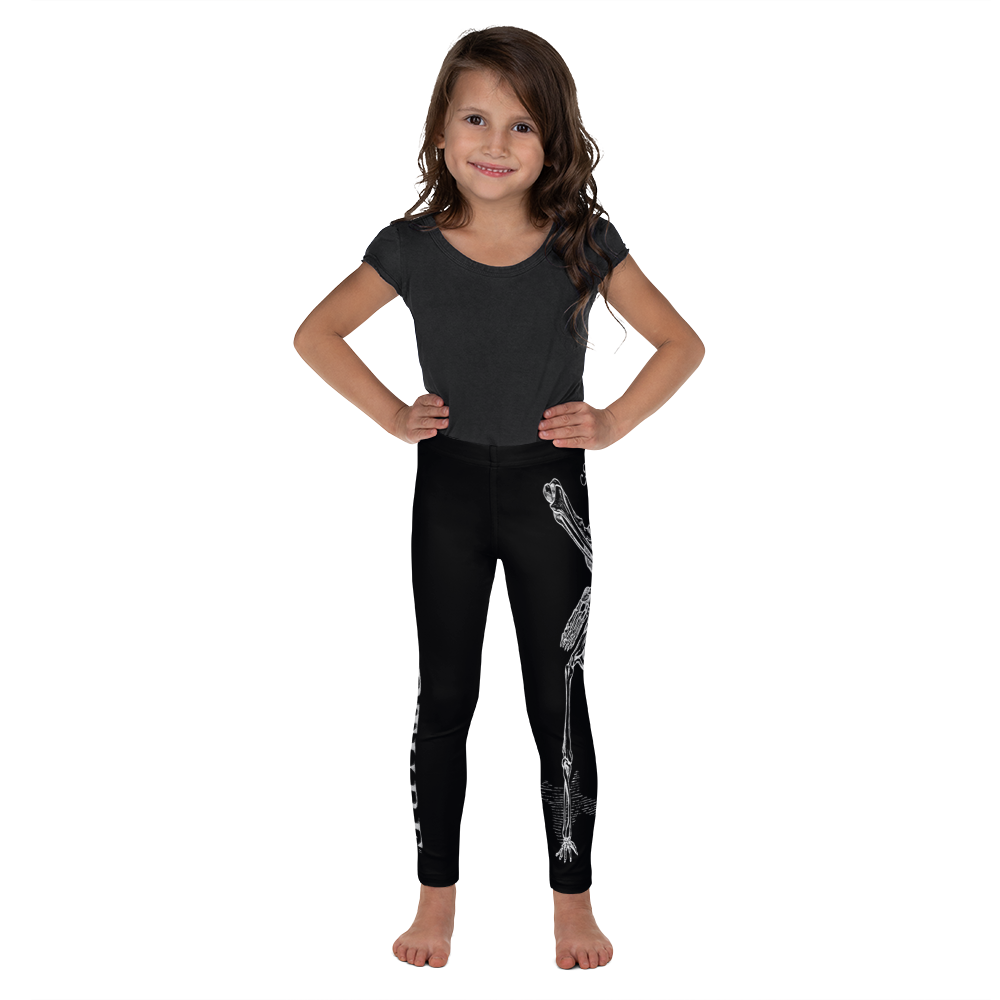 Kids CONTORTURE Leggings: Boney White