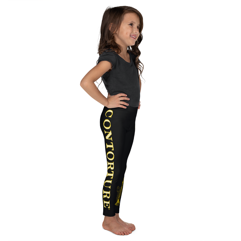 Kids CONTORTURE Leggings: Solid Gold