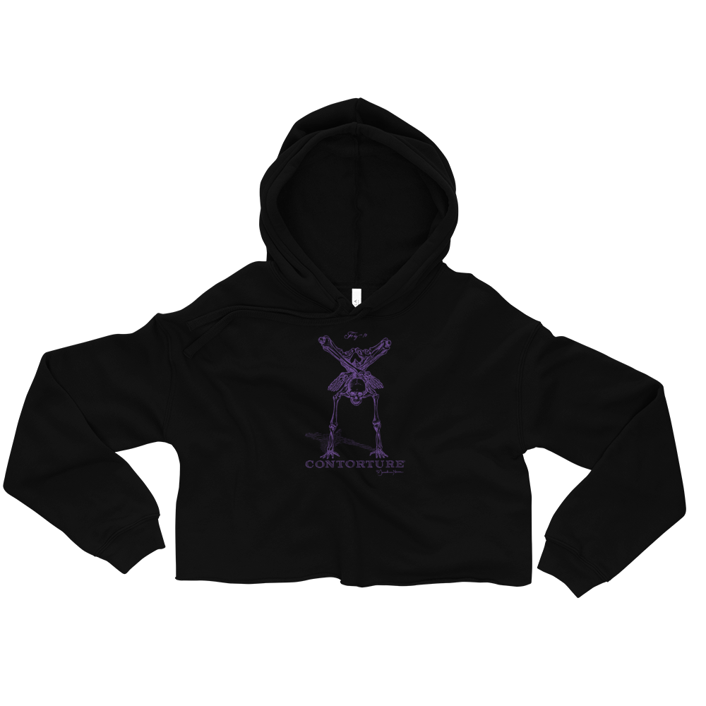 Cropped CONTORTURE Hoodie: Black Sabbath Purple – Contorture