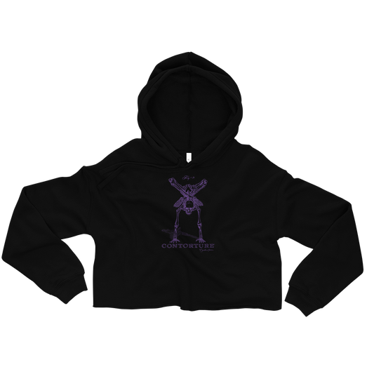 Cropped CONTORTURE Hoodie: Black Sabbath Purple