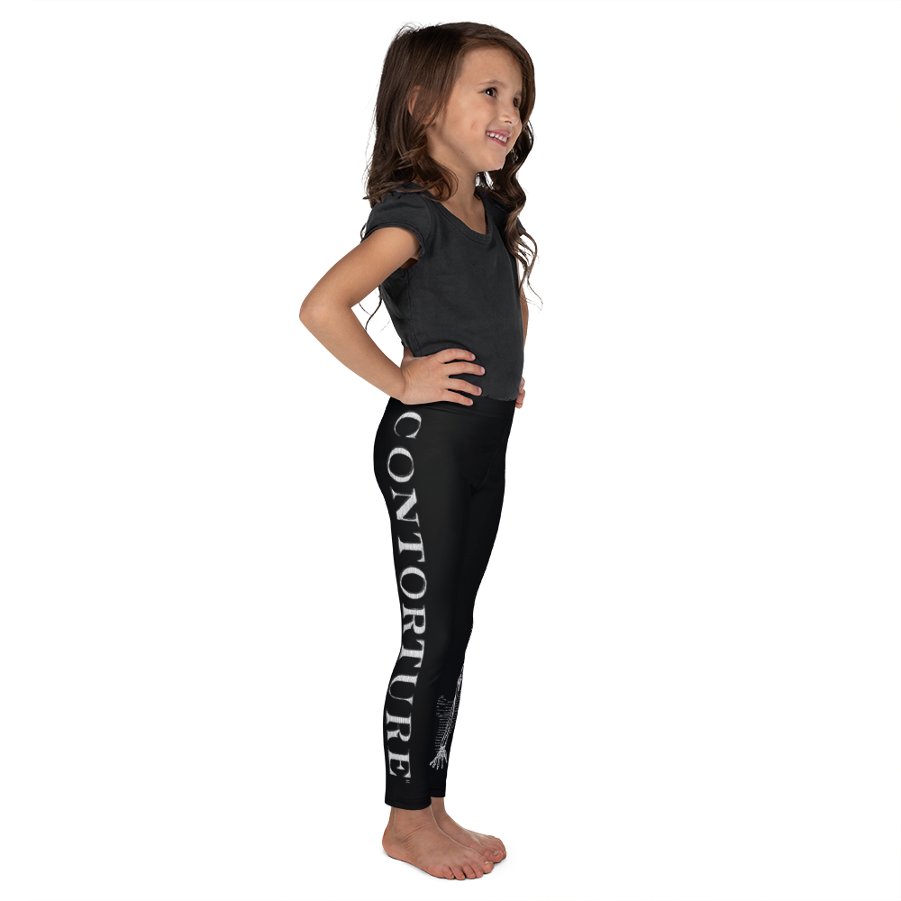 Kids CONTORTURE Leggings: Boney White