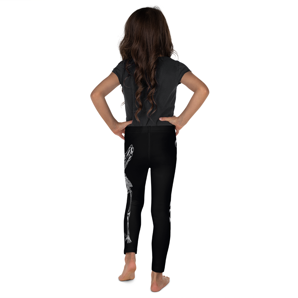 Kids CONTORTURE Leggings: Boney White