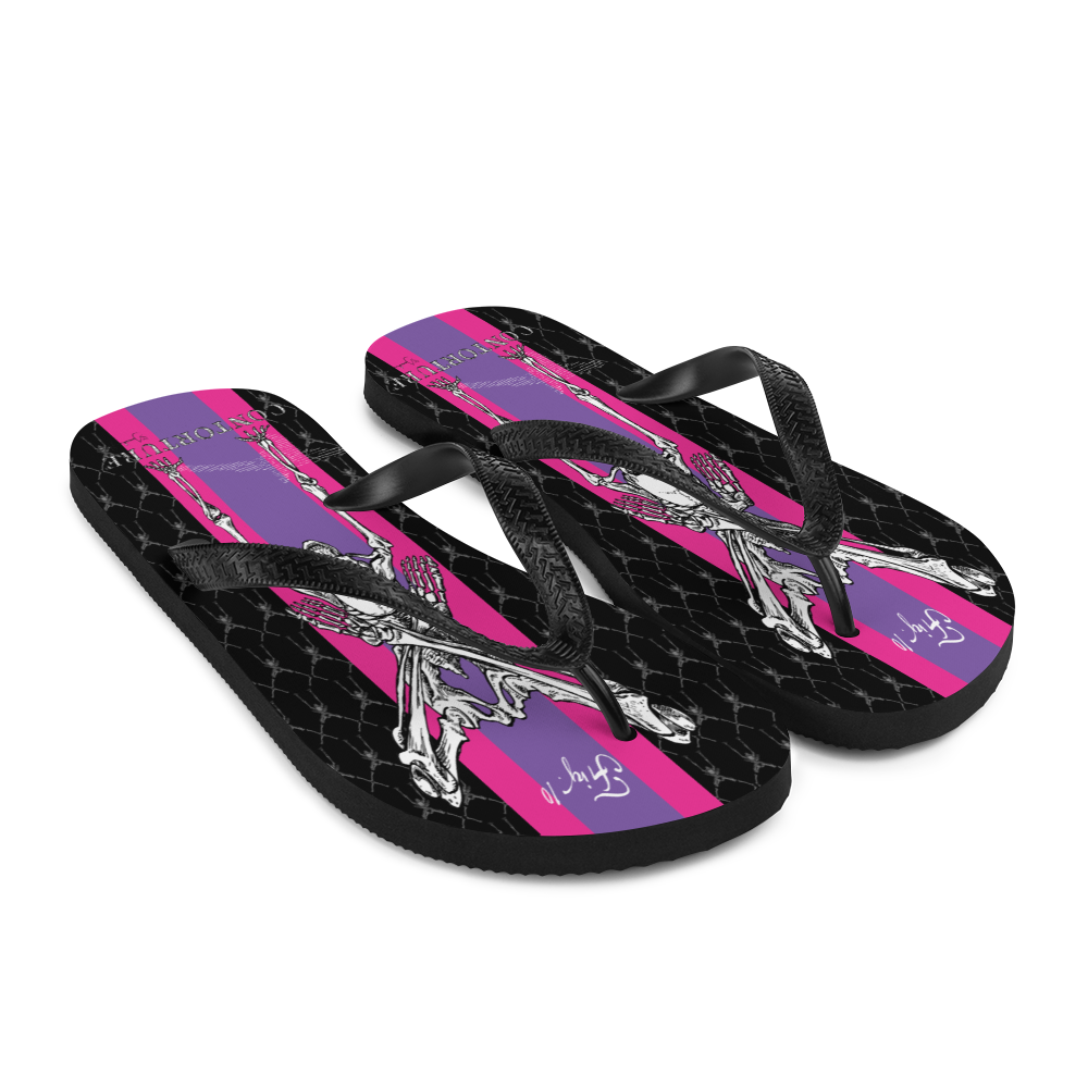 Contortion Flip-Flops: Contorture Super Stripe!