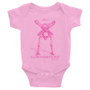 Baby Short Sleeve Bodysuit: PINKY