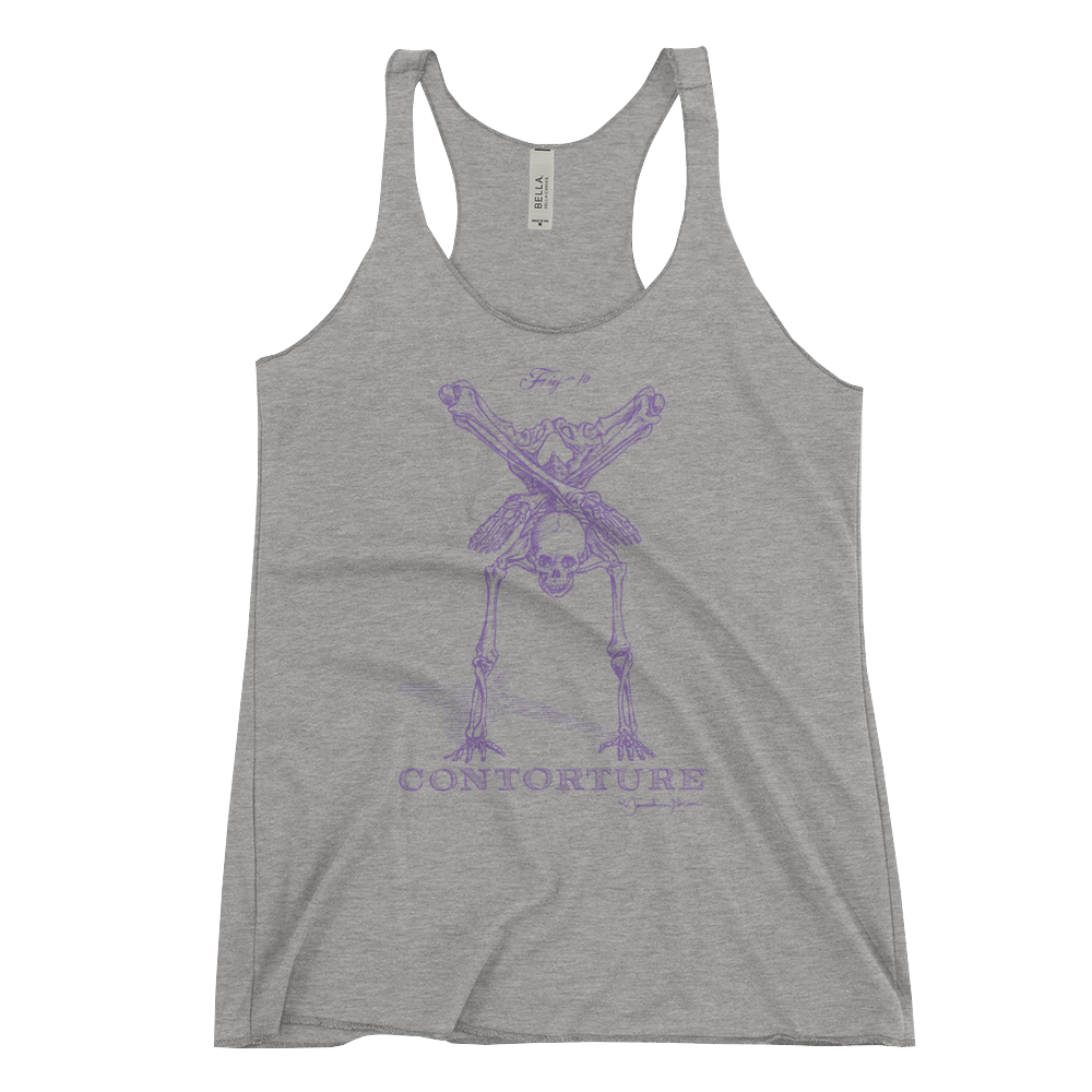 EuroWomen's Racerback Tank: Black Sabbath Purple