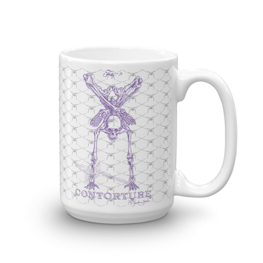 Contorture Mug: Black Sabbath Purple Contortion Skeleton