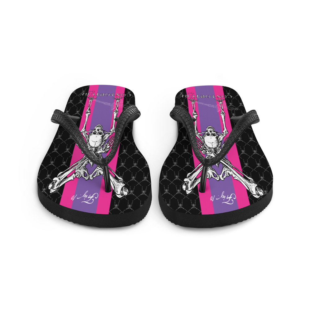 Contortion Flip-Flops: Contorture Super Stripe!