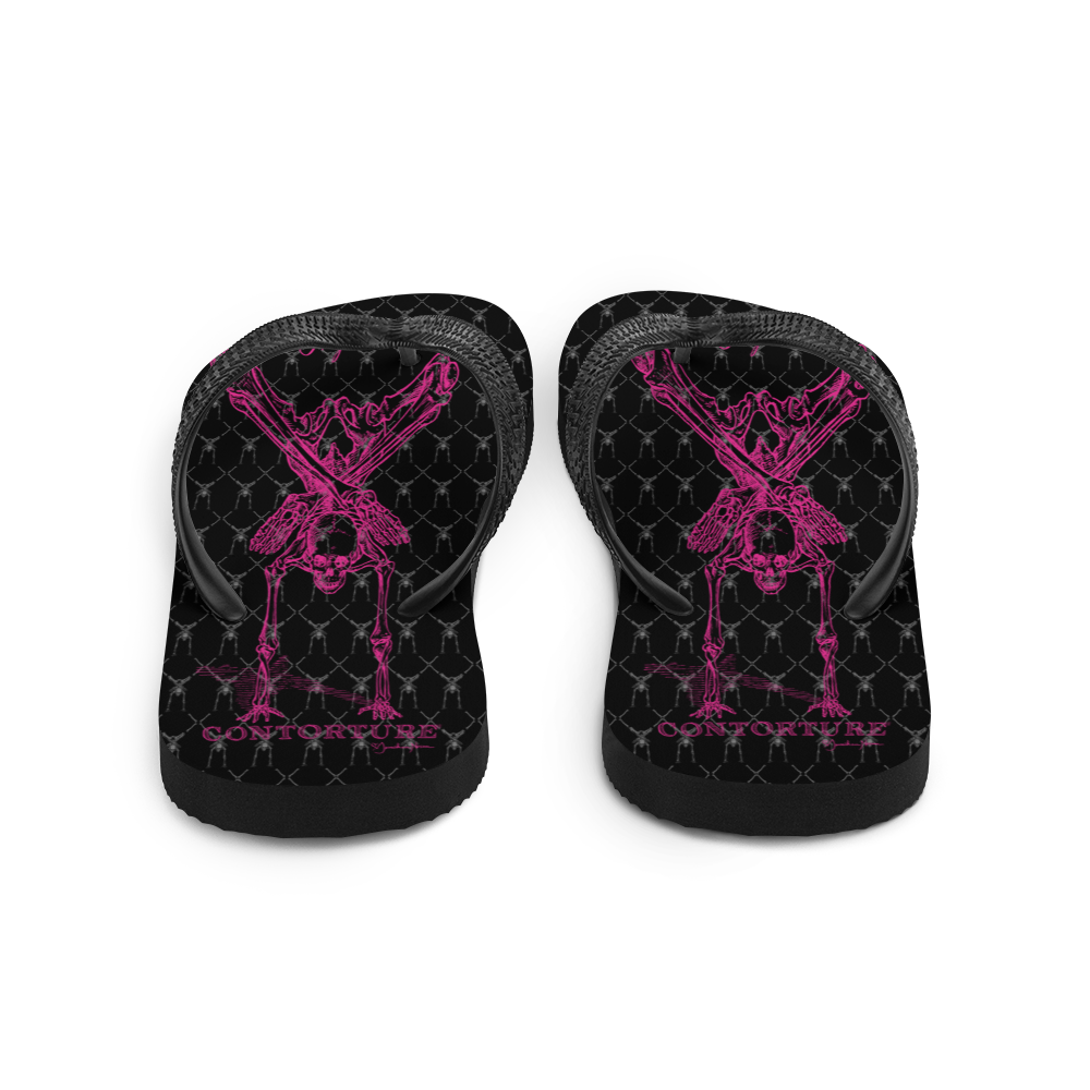 Contortion Flip-Flops: Contorture Neon Pink