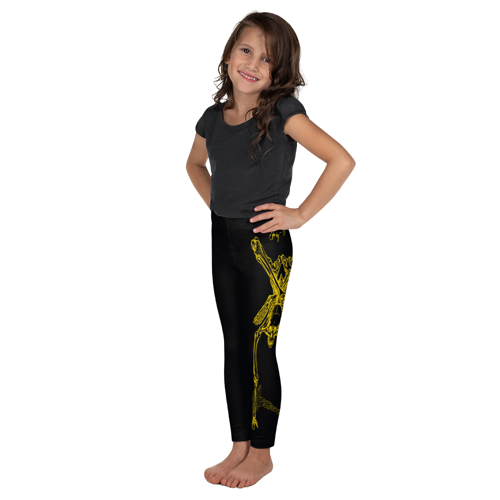 Kids CONTORTURE Leggings: Solid Gold