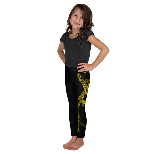 Kids CONTORTURE Leggings: Solid Gold