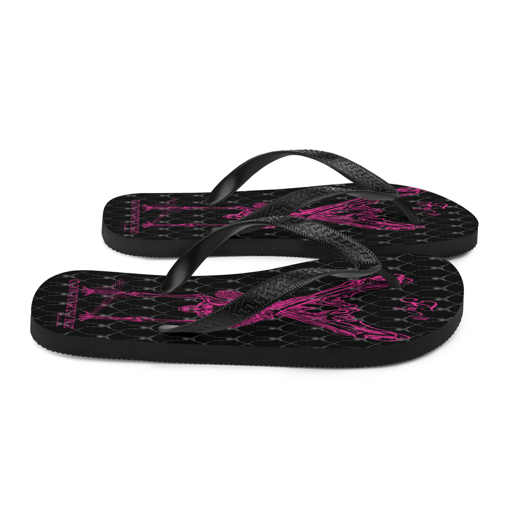 Contortion Flip-Flops: Contorture Neon Pink