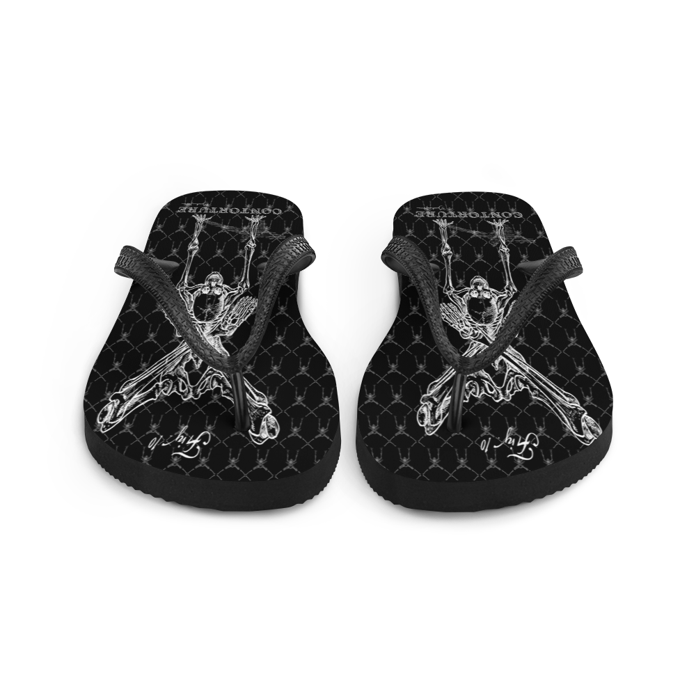 Contortion Flip-Flops: CONTORTURE BONEY WHITE