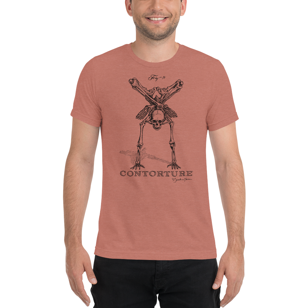 CONTORTURE Short sleeve CONTORTION t-shirt: CLASSIC BLACK