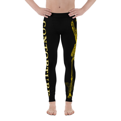 Men's Contorture Leggings Tights: Solid Gold