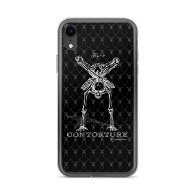 Contorture iPhone Case: Boney White Contortion Skeleton